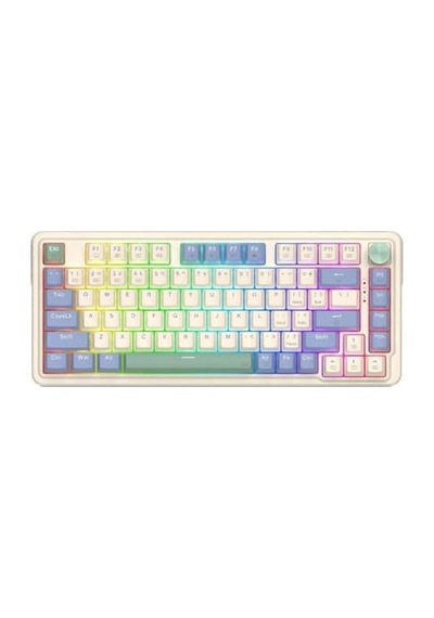 Ucal Pro K673cpg-rgb-pro Beyaz Kablosuz Klavye