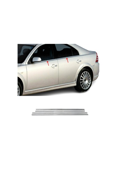 Mondeo Krom Cam Çıtası 4Parça 2002-2007 Arası P.Çelik