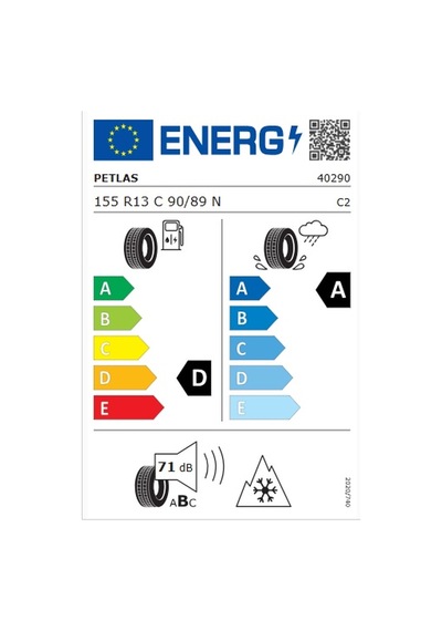 Petlas 155R13C 90/89N M+S 3Pmsf 8Pr Fullgrip Pt925 Kış Lastiği 2025