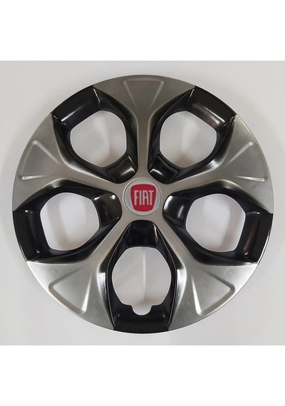 Fiat 15 Inc Gri Siyah Renkli Jant Kapağı Kırılmaz /5310çiftfiat/
