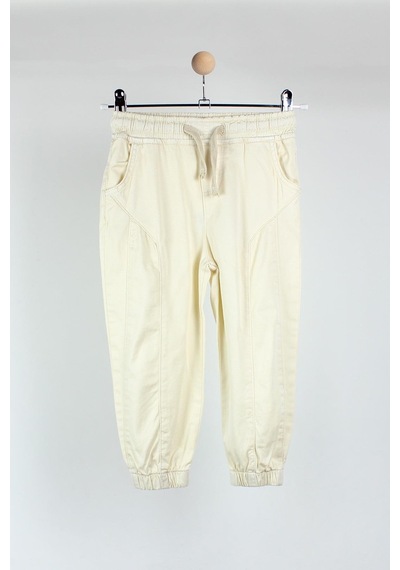 Escabel Erkek Bebek Poplin Jogger Pantolon Krem
