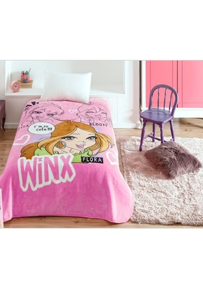 Taç Lisanslı Battaniye Winx Girls Club Tek Kişilik