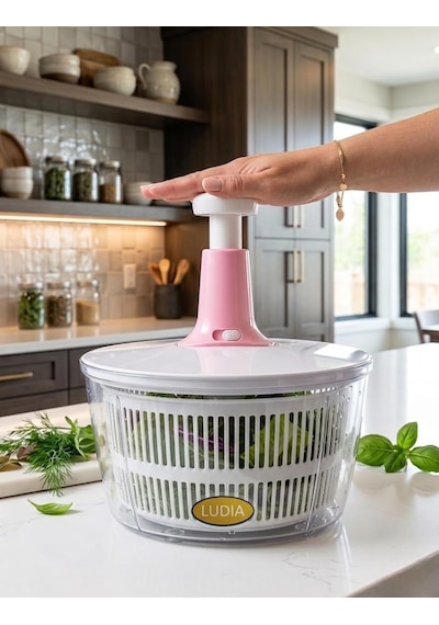 Ludıa 5lt Geniş Hazneli Salata Kurutucu Ve Ergonomik Sebze Soyacağı Set Diğer