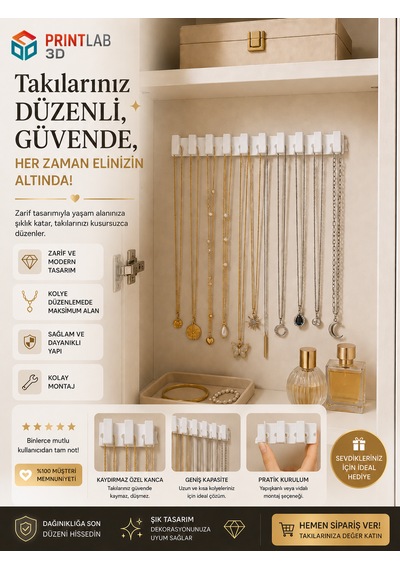 Kolye Askısı 3 Adet