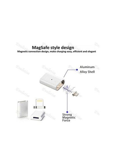 Apple Uyumlu iPhone 5 6 7 8 X Plus Mıknatıslı Usb Data Şarj 5140P Kablos