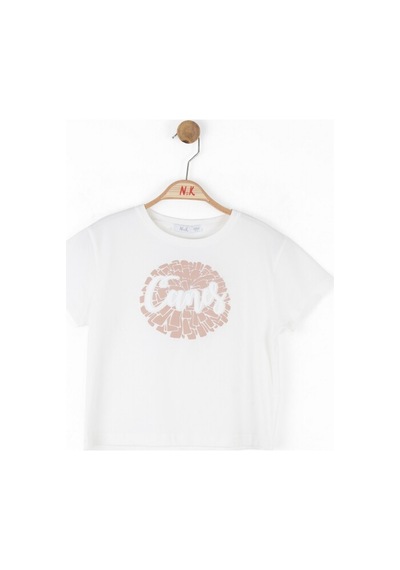 Xo Kids Kız Çocuk Tişort 8-14 Yaş 38382 Ekru