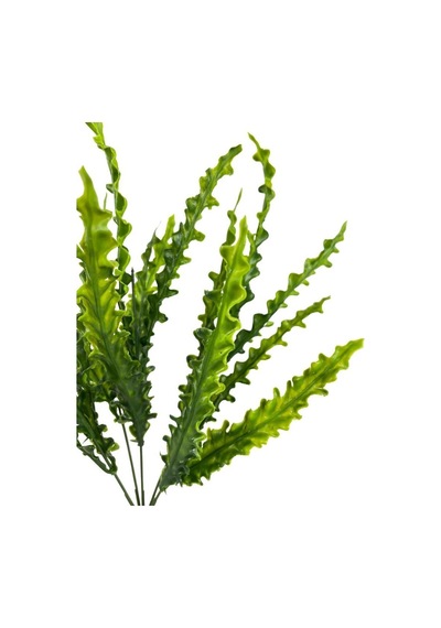 Yapay Çiçek Kıvırcık Saz Yeşil 5 Dallı 40x20Cm Aradal Garnitür Çi