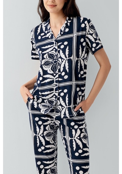 Arnetta Kadın Siyah Gömlek Pijama Takım Siyah