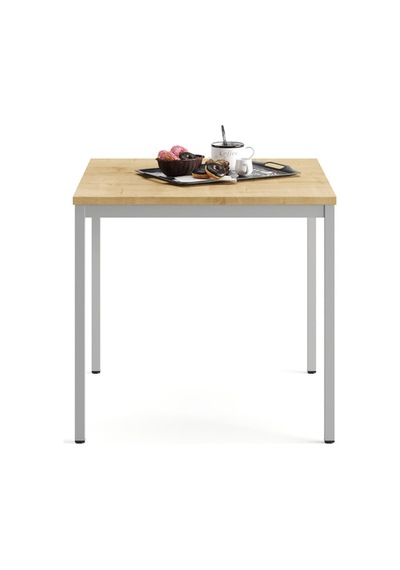 Çok Amaçlı 80x80x75h Cm Masa, Yemek Masası, Ofis Çalışma Masası, Bilgisayar Masası, Sehpa 80x80x75h Safir Meşe