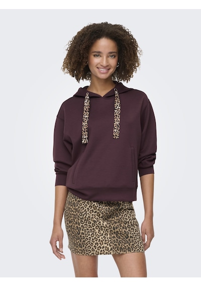 Only Onlalına Lıfe Leo Detaıl Hood Box Swt Kadın Mor Sweatshirt - 15364546 Mor