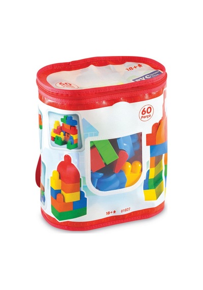 60 Parça Eğitici Bloklar Bebek Zeka Ve Motor Beceri Geliştirici Set Pvc İçermez