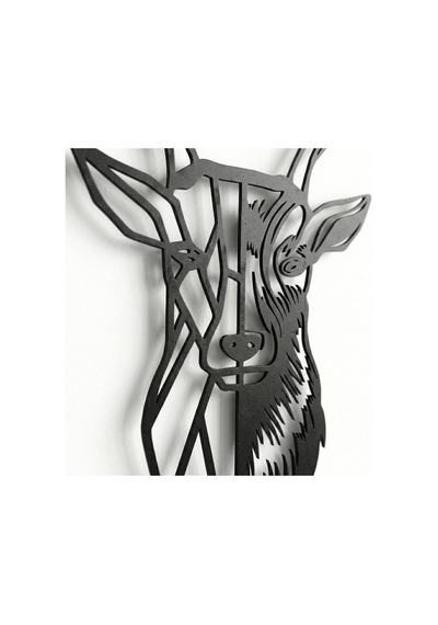Metal Geyik Kafası Doğal Metal Duvar Sanatı 3d Geyik Silueti Metal Duvar Dekoru Ev Dekorasyonu Geyik Heykeli Geyik Bo Diğer 71249378