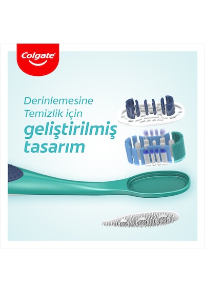 Colgate 360 Komple Ağız Temizliği Diş Fırçası Medium 2'li