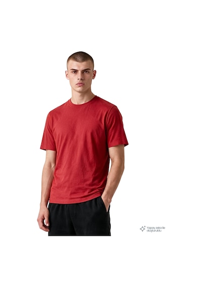 Talek Erkek Kırmızı Günlük Stil T-shirt 26ke0007-kyk
