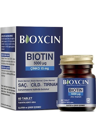 Bioxcin Biotin 5000 Mg Çinko 15 Mg 60 Tablet