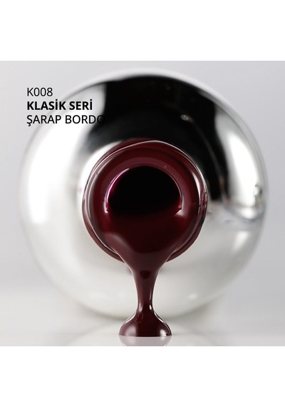 Kalıcı Oje K008, Şarap Bordo, 10 Ml