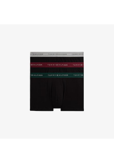 Tommy Hilfiger Trunk Metallic Erkek Bej 3'lü Boxer Um0um03411 Siyah