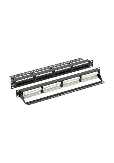Ager Cat 6 Patch Panel, Dolu, 24-port Rj45 24-port Rj45, 8p8c, Lsa