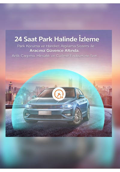 3 Kameralı 1080p Full Hd Hafıza Kartına Kayıtlı Hareket Algılamalı Araç Kamerası