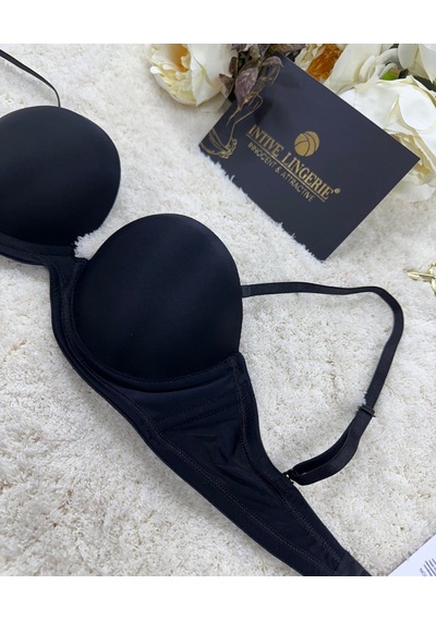 Le Jardin Blanche Double Push-up Silikonlu Askılı/askısız Sütyen Siyah