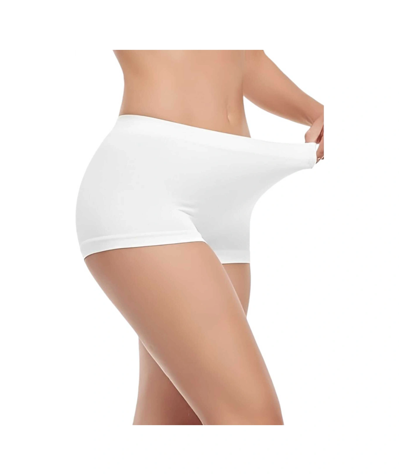 Tezzgelsin Kadın Dikişsiz Boxer 3'lü Set Beyaz