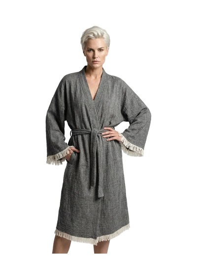 Brandsmiths Elan Grey Kimono Sarı