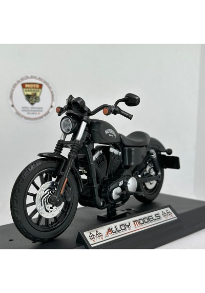 Harley Iron 883 Cruiser Chopper 1:12 Diecast Motosiklet Model Oyuncak