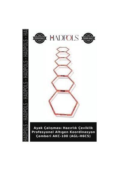 Ayak Çalışması Hazırlık Çeviklik Profesyonel Altıgen Koordinasyon Çemberi Akc-100 Agl-h6c5 Çok Renkli