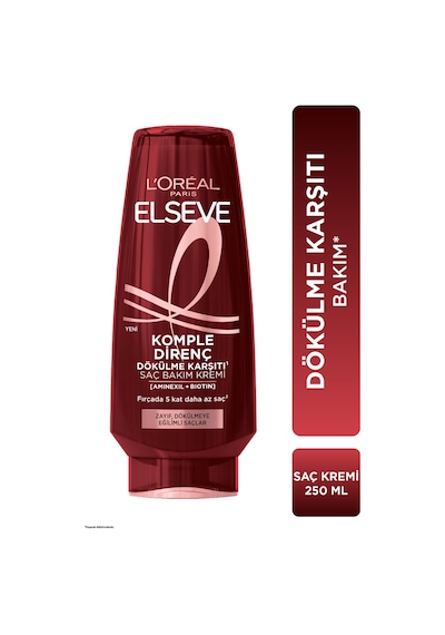 ELSEVE Komple Direnç Dökülme Karşıtı Saç Bakım Kremi 250 ml