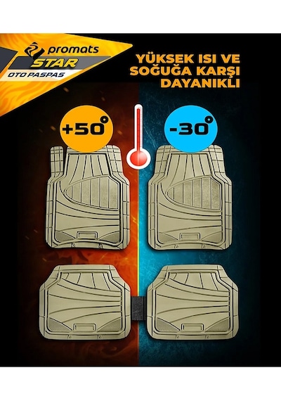 Opel Astra H Heçbek 2005 Ve Sonrası 4d Oto Paspas Star Bej