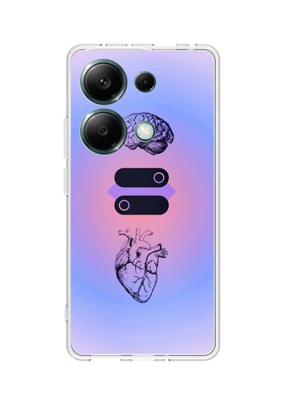 Redmi Note 13 Pro 4g Uyumlu Mantık Ve Duygu Temalı Baskılı Silikon Kılıf