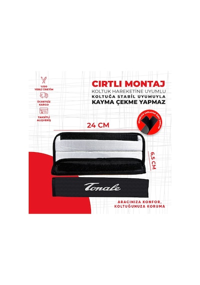 Alfa Romeo Tonale Nakışlı Boyun Yastığı Seti