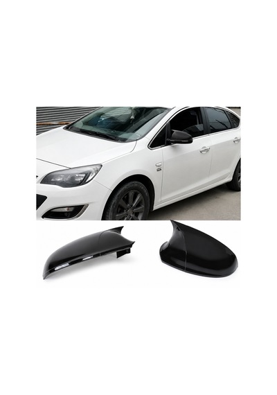Opel Astra J 2009-2015 Batman Yarasa Ayna Kapağı Parlak Siyah Sportif Yan Ayna Kaplaması