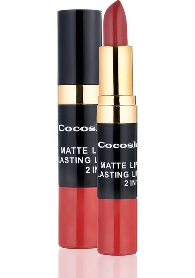 Cocosh She Ruj - Matte Smile Lipstick & Lipgloss 2 In 1 01 Red 8681569722231 - 01red Diğer