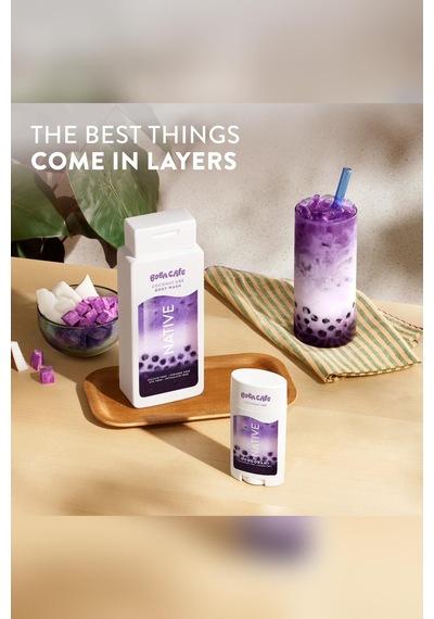 Native Boba Cafe Coconut Ube 2'si 1 Arada Nemlendirici Şampuan Ve Saç Kremi 487ml