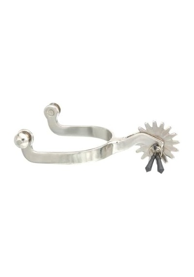 Tough 1 Kelly Silver Star Jingle Bob Spurs, Krom Kaplama