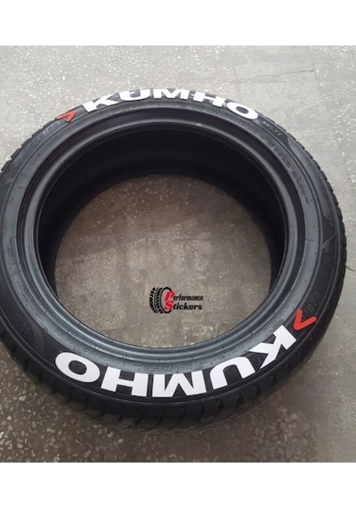 Lastik Yazısı 8X Kumho Stıker 1.Sınıf Kalite Solmaz