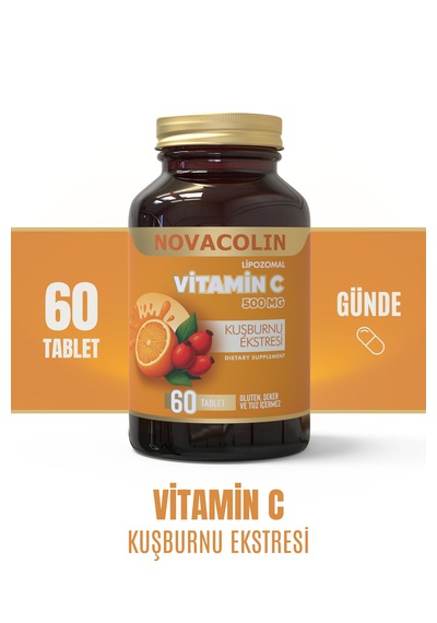 Vitamin C + Rose Hips 60 Tablet