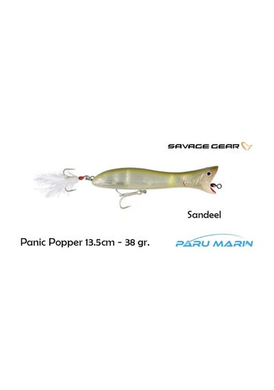 Savage Gear Panic Popper 13.5Cm 38G Suni Yem Sandeel