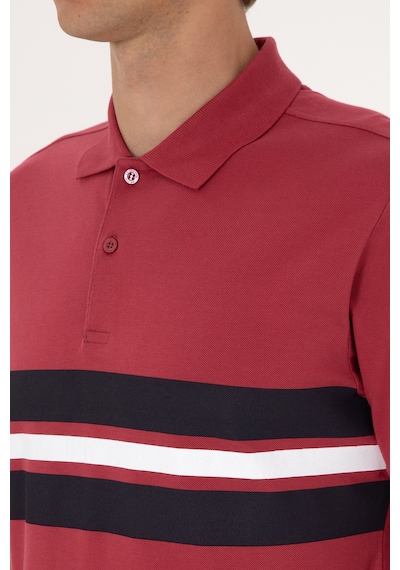 U.S. Polo Assn. Erkek Regular Fit Vişne Polo Yaka Tişört 50306808-VR223