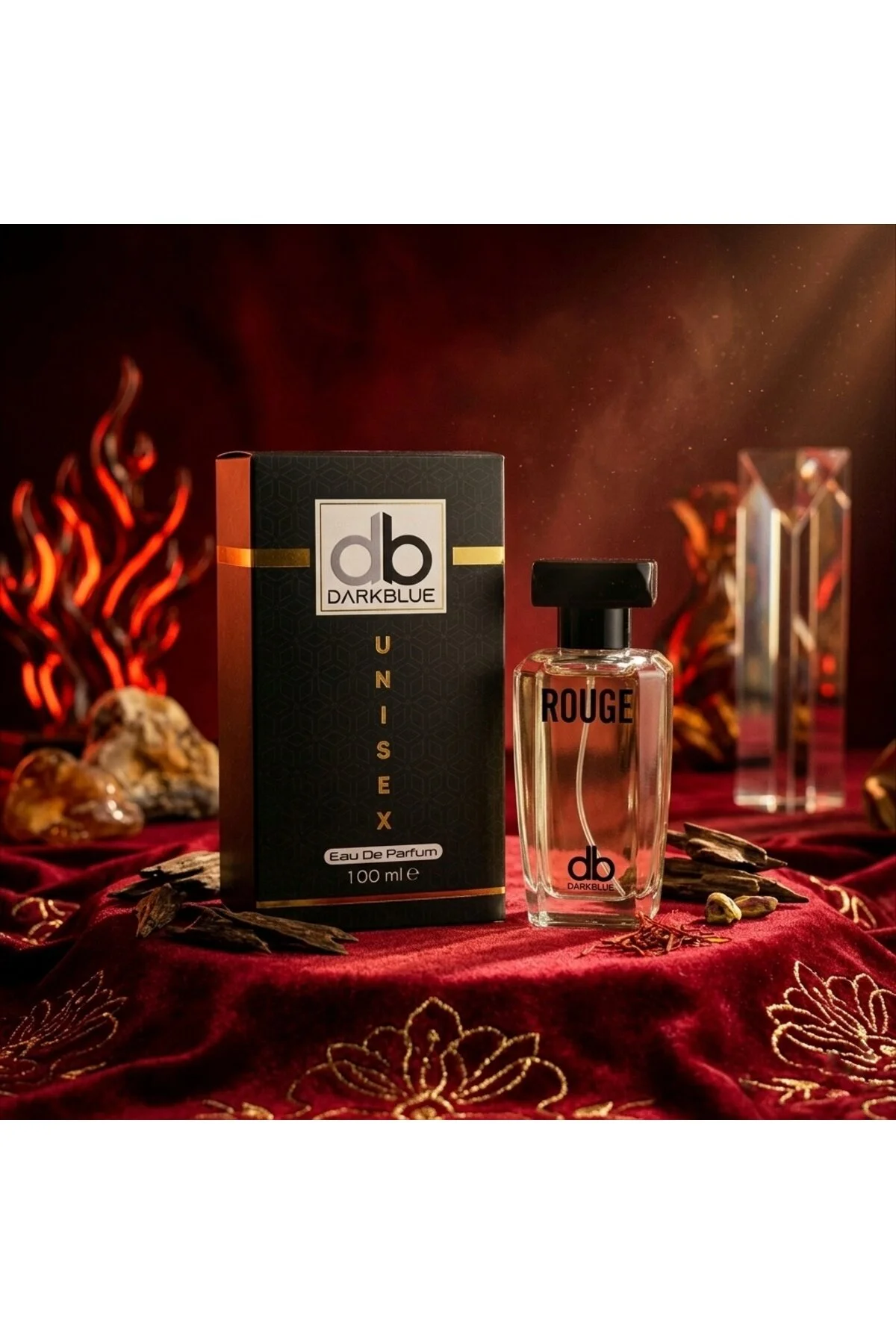 Rouge 100ml Kalıcı Etkili Unisex Parfüm Amber - Şekerli