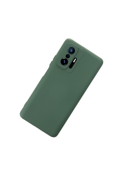Xiaomi Mi 11t Pro Ile Uyumlu Kılıf Nano Içi Kadife Koyu Yeşil Renk Kamera Korumalı Silikon Kapak Col169826-koyu Yeşil