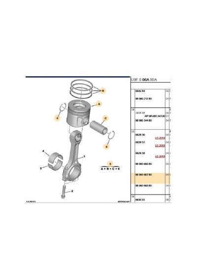Boxer Jumper3 Piston Segman Euro4 0 50 Nüral 8772722050-9800066680-9c1q6105eaa
