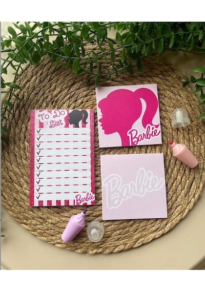 Barbie Notepad/memopad Not Defter Seti