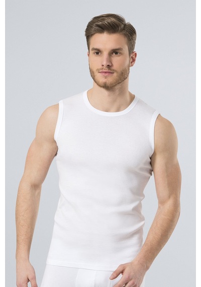 Türen Erkek Spor O Yaka Atlet 2\'li Paket 134/beyaz Beyaz