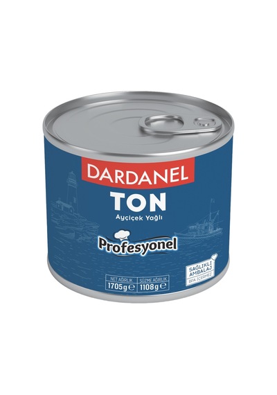 Dardanel Ton Balığı 1,7 Kg - Bütün Dilim Açık Renk Konserve Tarı