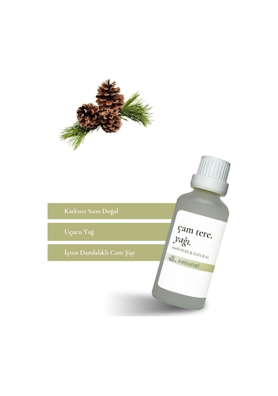 Sabunal Çam Terebentin Yağı 50 ML - Saç ve Cilt Bakımı - Aromaterapi Uçucu Yağ