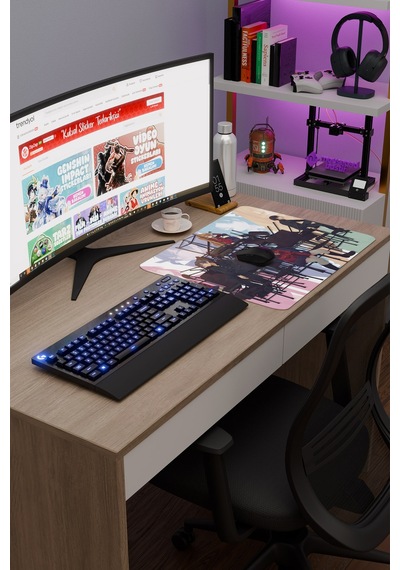 Toradora Anime V3 - 48x40 Xl Gaming Kauçuk Kaymaz Taban Mouse Pad Fare Altlığı