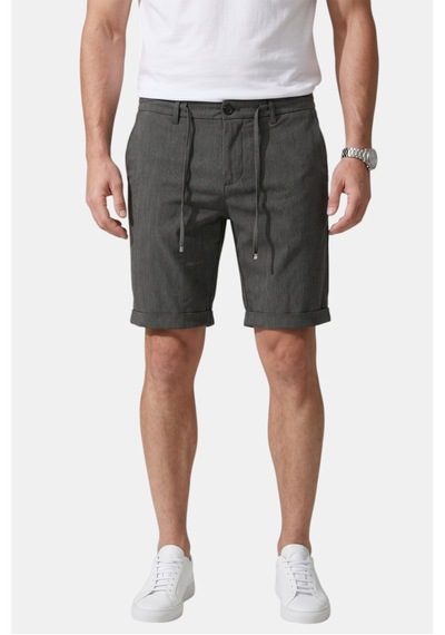 Deep Sea Deepsea Füme Slim Fit Likralı Çizgi Dokulu Beli Lastikli İpli Erkek Şort Kapri 2601743 Deep Sea Deepsea Füme Slim Fit Likralı Çizgi Dokulu Beli Lastikli İpli Erkek Şort Kapri 2601743