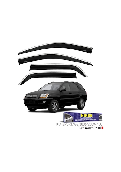 Kia Sportage Cam Rüzgarlığı Kromlu 2006-09 Niken